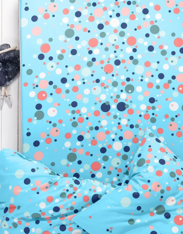 Blancheporte Linge De Lit Enfant Pétillant – Coton Imprimé Bulles Multicolores 5