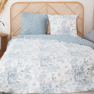Blancheporte Parure De Lit Toile Imprimé Végétal Bicolore – Microfibre Topcool® 8