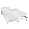 Colombine Drap-housse Uni Sommier Articulé Coton – Bonnets 26 Cm 13