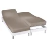 Colombine Drap-housse Uni Sommier Articulé Flanelle Bonnets 26 Cm 5