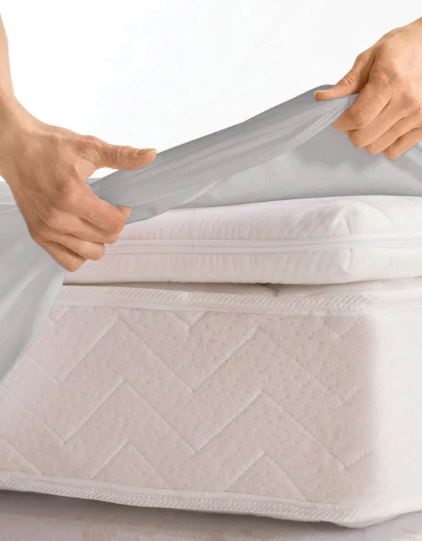 Blancheporte Drap-housse Uni Sommier Articulé Polyester-coton Bonnets 26 Cm 3