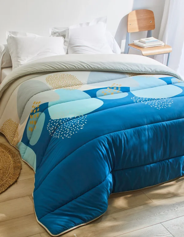 Blancheporte Couette Coton Imprimé Galet 400g/m² 1