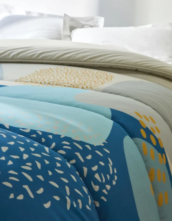 Blancheporte Couette Coton Imprimé Galet 400g/m² 4
